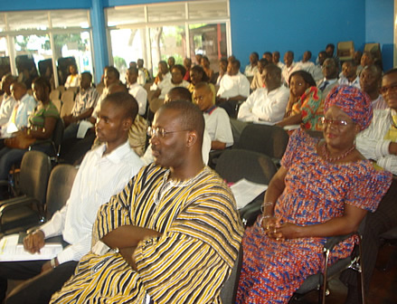 Participants queuing to enter the British Council hall